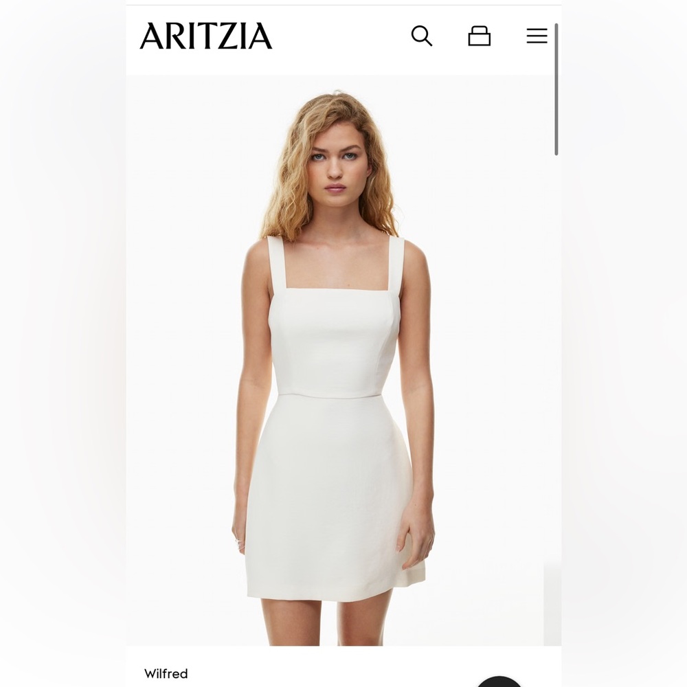 Wilfred Aritzia White Dress